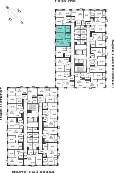2-к квартира, вторичка, 55м2, 2/25 этаж