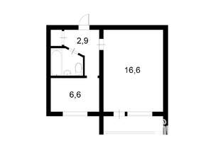 1-к квартира, вторичка, 31м2, 4/5 этаж