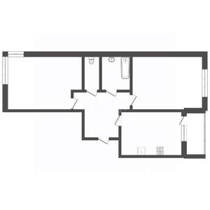 2-к квартира, вторичка, 51м2, 14/14 этаж