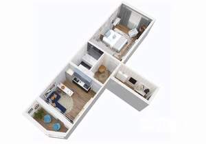 1-к квартира, вторичка, 40м2, 7/17 этаж