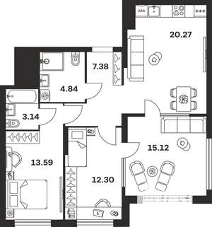 Фото квартиры на продажу (1)