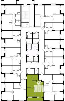 1-к квартира, вторичка, 51м2, 6/25 этаж