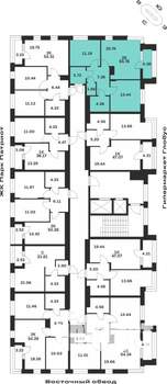 2-к квартира, вторичка, 66м2, 4/16 этаж