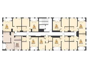 1-к квартира, строящийся дом, 37м2, 3/5 этаж