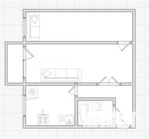 2-к квартира, вторичка, 44м2, 5/5 этаж