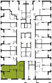 2-к квартира, вторичка, 66м2, 25/25 этаж