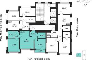 2-к квартира, вторичка, 70м2, 3/10 этаж