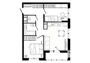 2-к квартира, строящийся дом, 60м2, 2/25 этаж