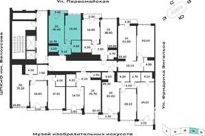1-к квартира, вторичка, 46м2, 6/9 этаж