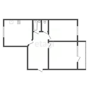 2-к квартира, вторичка, 73м2, 2/4 этаж