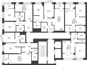2-к квартира, вторичка, 73м2, 22/24 этаж