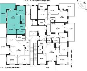 2-к квартира, вторичка, 90м2, 1/4 этаж