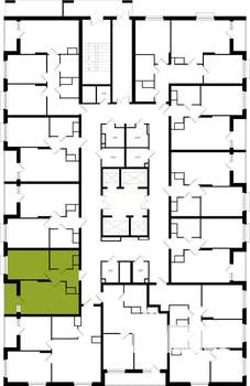 1-к квартира, вторичка, 40м2, 2/25 этаж