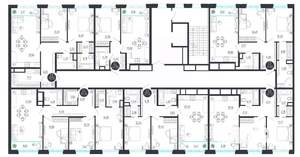 2-к квартира, строящийся дом, 70м2, 7/8 этаж