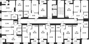 2-к квартира, вторичка, 61м2, 7/15 этаж