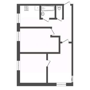 3-к квартира, вторичка, 53м2, 1/5 этаж