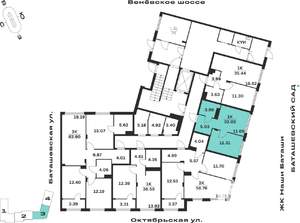 1-к квартира, вторичка, 32м2, 1/15 этаж