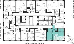 2-к квартира, вторичка, 60м2, 20/25 этаж