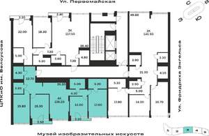 4-к квартира, вторичка, 126м2, 9/9 этаж