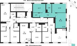 2-к квартира, вторичка, 61м2, 2/4 этаж