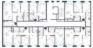 2-к квартира, строящийся дом, 70м2, 2/8 этаж