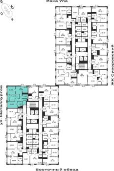 3-к квартира, строящийся дом, 72м2, 10/25 этаж
