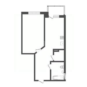 1-к квартира, вторичка, 37м2, 22/22 этаж