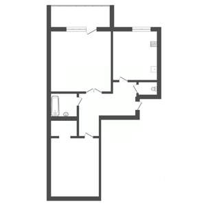 2-к квартира, вторичка, 83м2, 2/9 этаж