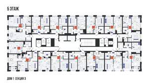 1-к квартира, вторичка, 42м2, 5/19 этаж