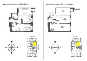 2-к квартира, вторичка, 59м2, 2/17 этаж