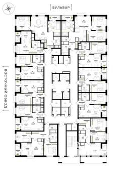 1-к квартира, вторичка, 39м2, 12/25 этаж