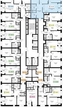 3-к квартира, вторичка, 69м2, 18/25 этаж