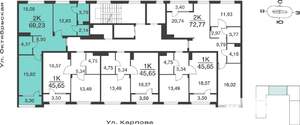 2-к квартира, вторичка, 69м2, 4/9 этаж