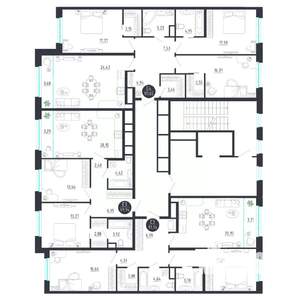 3-к квартира, строящийся дом, 112м2, 6/8 этаж