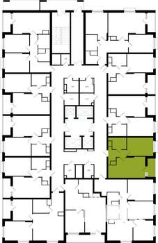 1-к квартира, вторичка, 40м2, 2/25 этаж