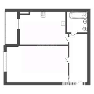 1-к квартира, сданный дом, 43м2, 3/5 этаж