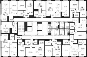 1-к квартира, вторичка, 44м2, 25/25 этаж