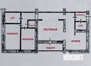 3-к квартира, вторичка, 111м2, 3/16 этаж