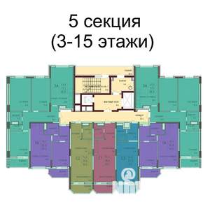 3-к квартира, строящийся дом, 81м2, 15/17 этаж