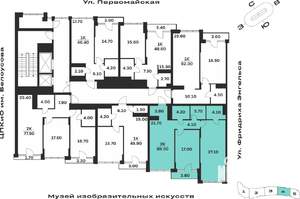 2-к квартира, вторичка, 90м2, 3/9 этаж