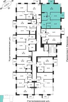 2-к квартира, вторичка, 86м2, 3/7 этаж