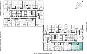 2-к квартира, вторичка, 59м2, 25/25 этаж