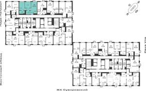2-к квартира, вторичка, 54м2, 18/25 этаж
