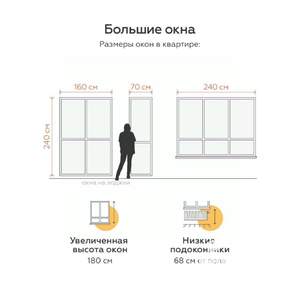 1-к квартира, вторичка, 42м2, 4/5 этаж