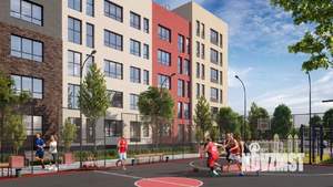 1-к квартира, строящийся дом, 23м2, 2/5 этаж