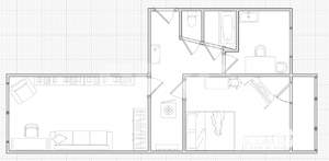 2-к квартира, вторичка, 47м2, 5/6 этаж