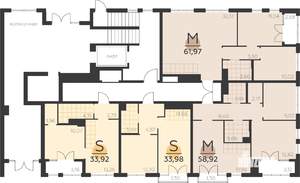 2-к квартира, строящийся дом, 59м2, 1/5 этаж