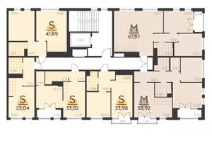 2-к квартира, вторичка, 62м2, 4/5 этаж