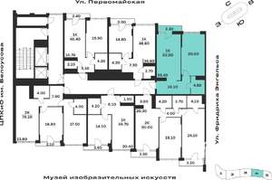1-к квартира, вторичка, 62м2, 6/9 этаж