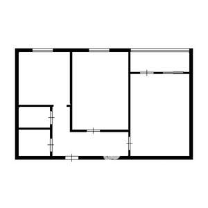 2-к квартира, вторичка, 50м2, 1/10 этаж